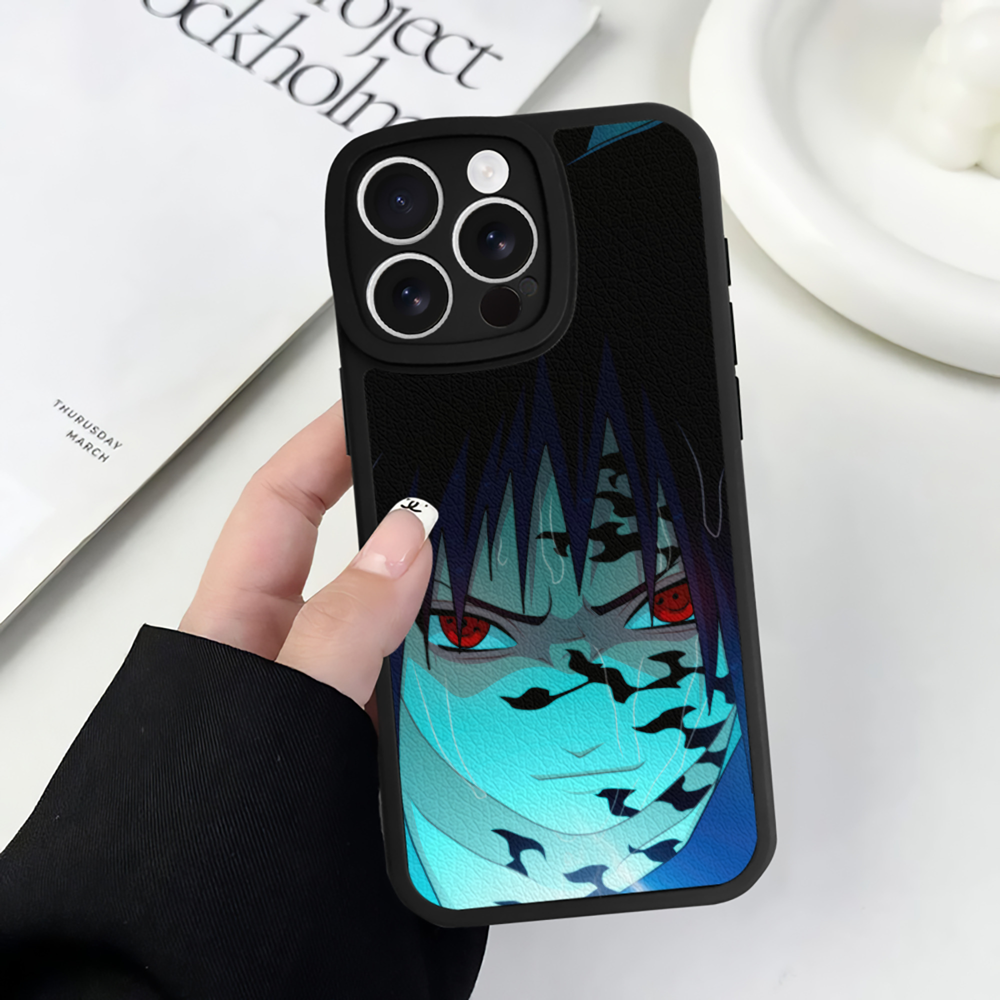 （画像用） NARUTO -ナルト- NARUTO -ナルト- 疾風伝 【iPhone 16シリーズ対応】シリコンスマホケース（レザー調） 材質：シリコン